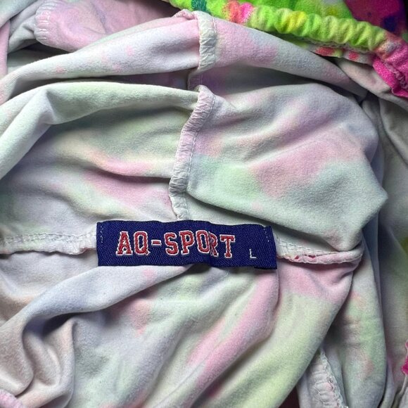 Rainbow Tie Dye Top & Shorts Women's 2-piece - Picture 4 of 4